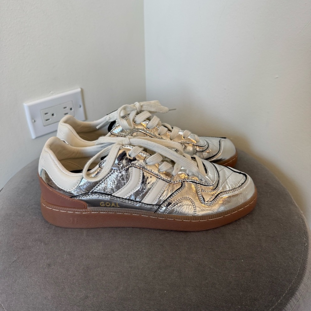 Coolway Goal Silver Mirror Sneakers